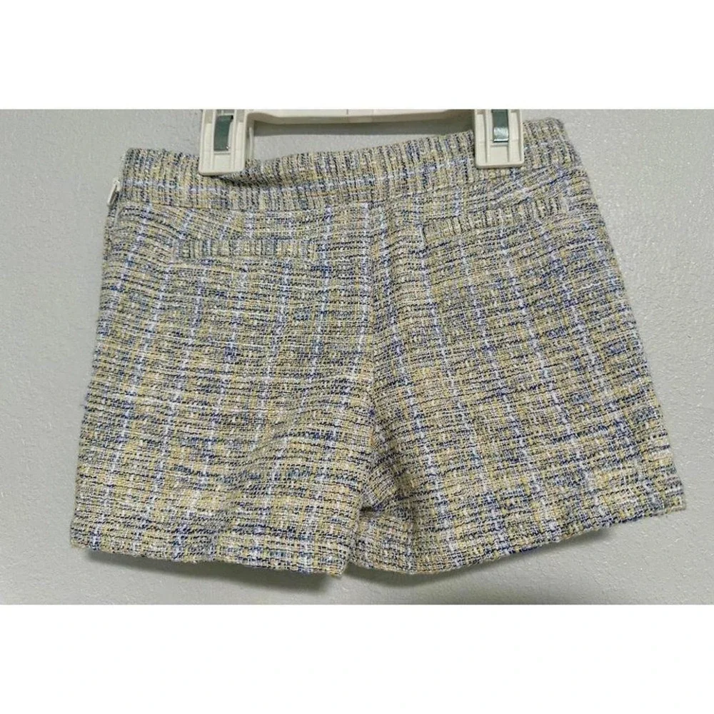 Janie and Jack Tweed Shorts Kids 4 Yellow NWT Textured Dressy‎ Side Zip
